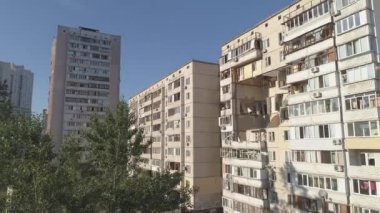 KYIV, UKRAINE - Haziran 23RD, 2020: Konut binasındaki gaz patlaması sonrası kalıntılar..