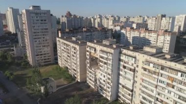 KYIV, UKRAINE - Haziran 23RD, 2020: Konut binasındaki gaz patlaması sonrası kalıntılar..