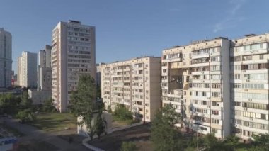 KYIV, UKRAINE - Haziran 23RD, 2020: Konut binasındaki gaz patlaması sonrası kalıntılar..