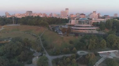 Kiev 'de güneşin doğuşunun güzel görüntüleri