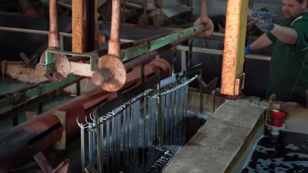 Metal Fabrikasının Kısmının Görüntüleri — Stok video