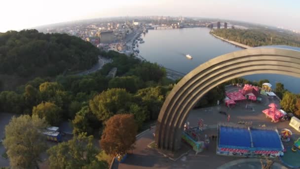 Přátelství národů Arch, Kyjev — Stock video
