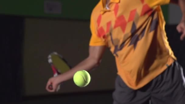 Tennis shots: Forehand (slow motion) — Stock Video