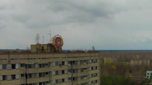 Pripyat, spookstad in de buurt van Chernobyl — Stockvideo