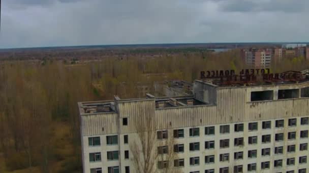 Pripjaty, szellem város közelében Chernobyl — Stock videók