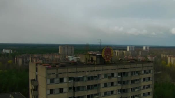 Pripyat, spookstad in de buurt van Chernobyl — Stockvideo