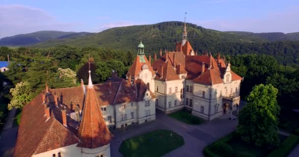 Romantisk saga mansion i fransk stil — Stockvideo