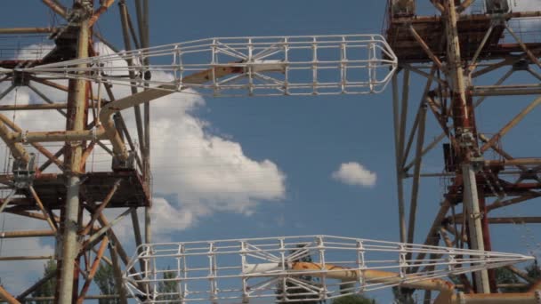 Duga, der Stahlgigant in der Nähe von Tschernobyl — Stockvideo