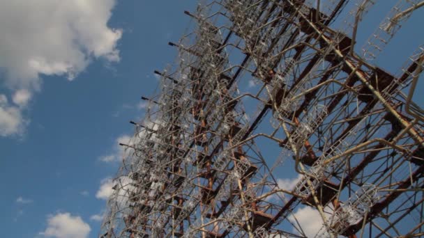 Duga, stål jätten nära Chernobyl — Stockvideo