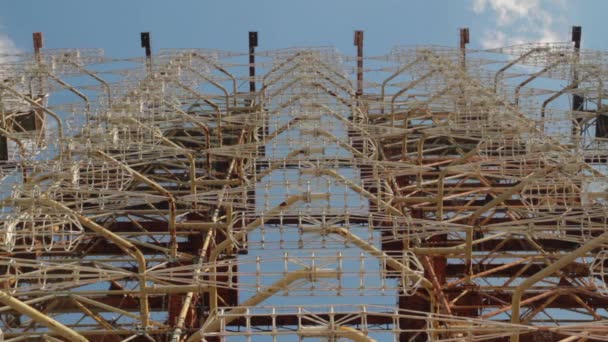 Duga, der Stahlgigant in der Nähe von Tschernobyl — Stockvideo