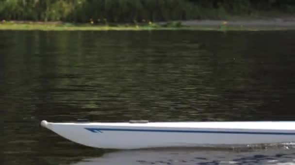 Rowers  in action: power and passion — Stock Video