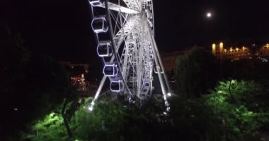 Budapeşte göz , Ay ışığında Dev Dönme Dolap. (Hava)