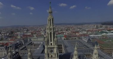 Rathaus Vienna - Belediye Binası, Rathauspark. Havadan Görünüm