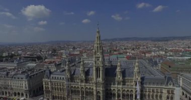 Rathaus Vienna - Belediye Binası, Rathauspark. Havadan Görünüm