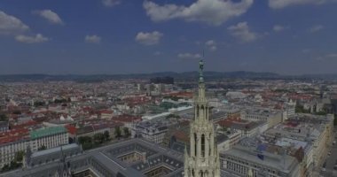 Rathaus Vienna - Belediye Binası, Rathauspark. Havadan Görünüm