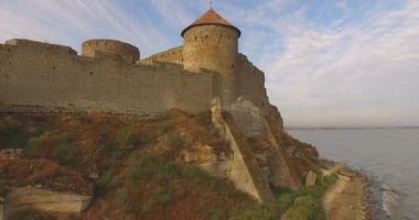 River Haliç yakınındaki tarihi kalenin şaşırtıcı hava resmi