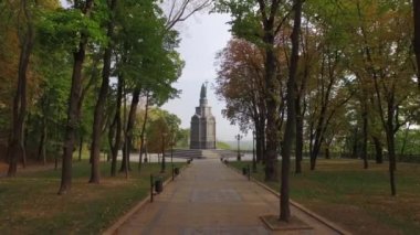 Kiev Fransızca filme anteni vaftiz Saint Volodymyr anıt.