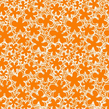 Doodles'ın çiçek ile Seamless Modeli