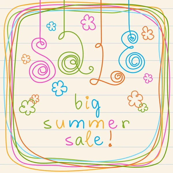Big Summer Sale! — Stock Vector