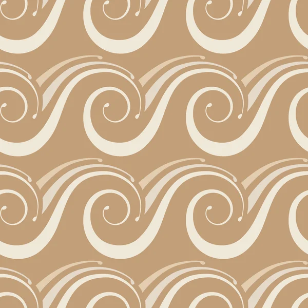 Seamless pattern with meander waves — Stock Vector