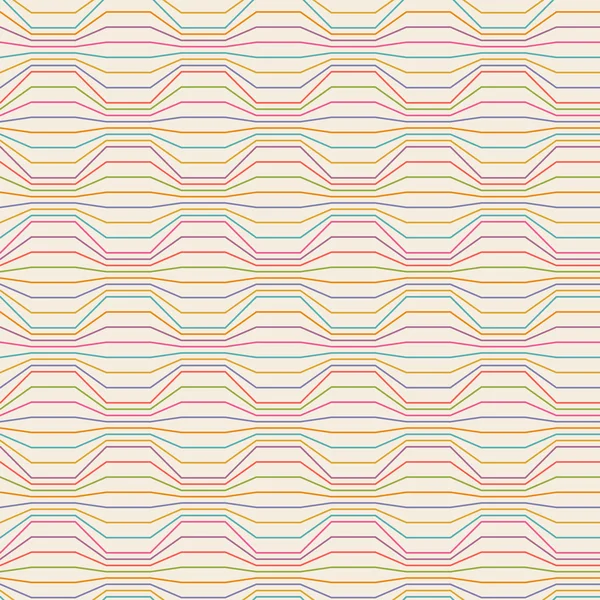 Modèle sans couture de lignes brisées de couleur — Image vectorielle