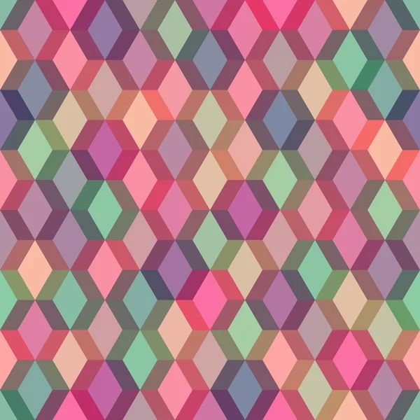 Patroon met gaas van kleur rhombuses Rechtenvrije Stockvectors
