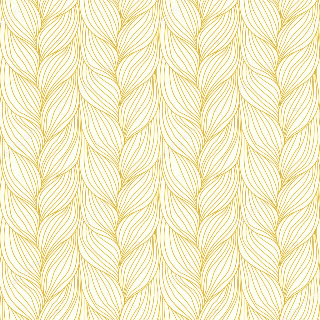 Seamless pattern with braids weaving