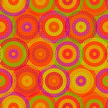 Doodle çemberi ile Seamless Modeli