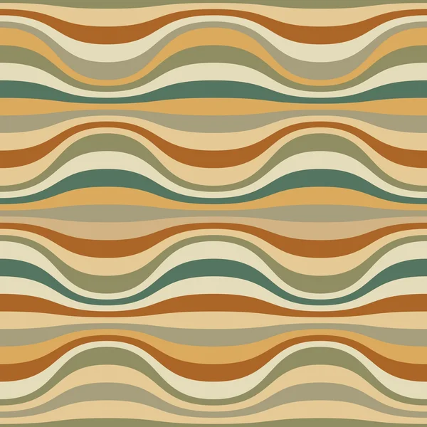 Seamless pattern with wavy strips — Stock Vector