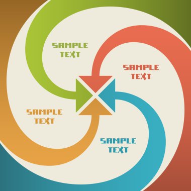 arka plan ile okları