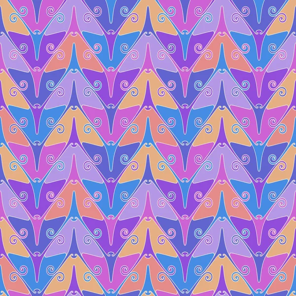 Seamless pattern with color butterflies — Stock Vector