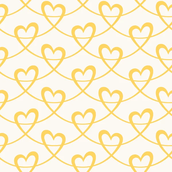 Elegant seamless pattern with hearts — Stock Vector