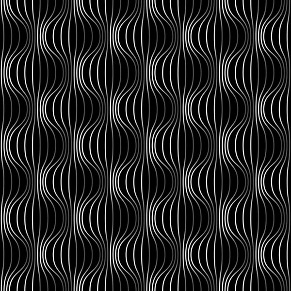 Seamless mönster med vågig linje — Stock vektor