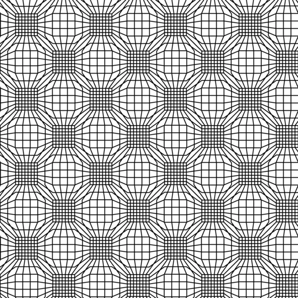 Seamless pattern with linear mesh — Stock Vector