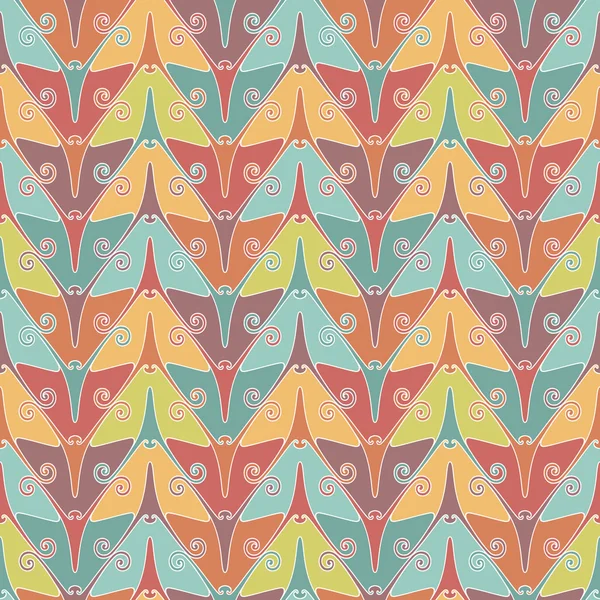 Nahtloses Muster mit farbigen Schmetterlingen — Stockvektor