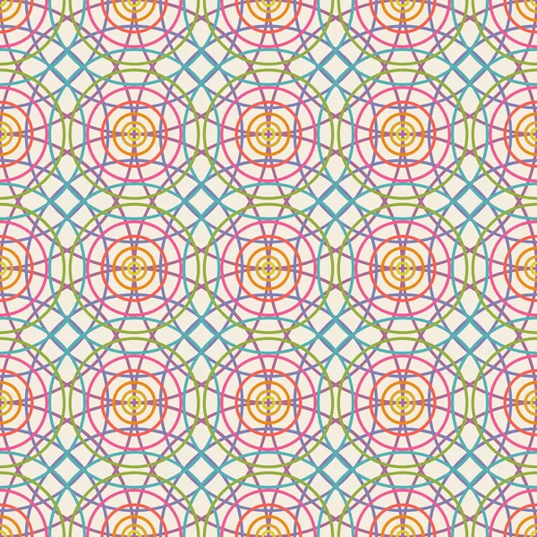Seamless mönster med färg cirklar — Stock vektor