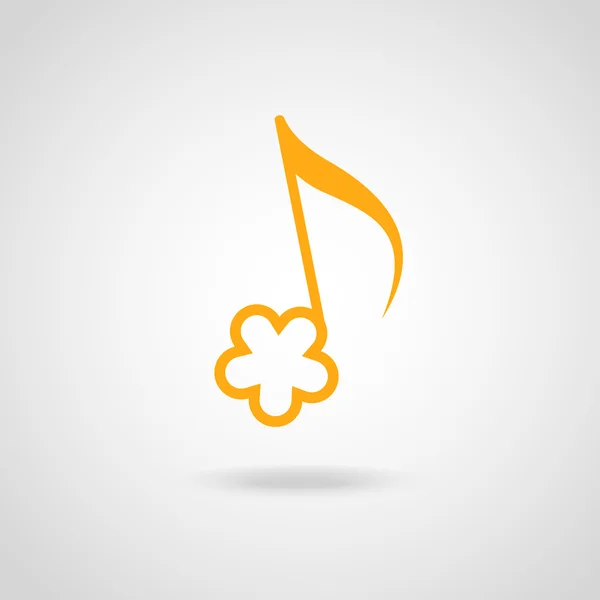 Original music cute icon — Stock Vector