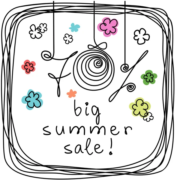 Big Summer Sale — Stock Vector