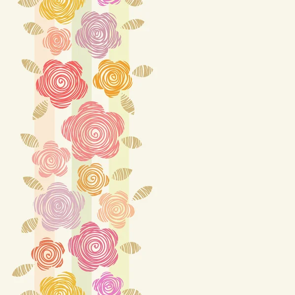 Blume niedlichen Muster von Doodle — Stockvektor