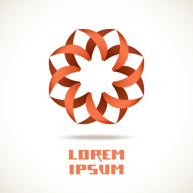 Logo tasarım şablonu için işaret.