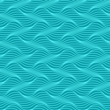 Seamless pattern of wavy line