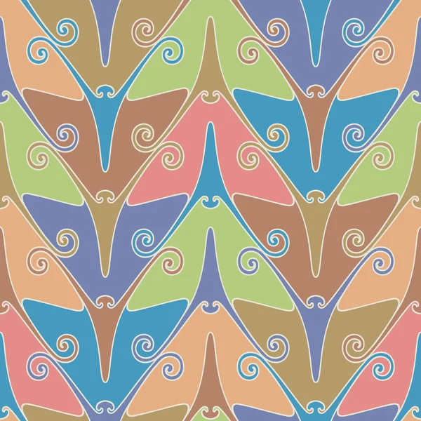 Бесшовный узор с цветными бабочками — стоковый вектор