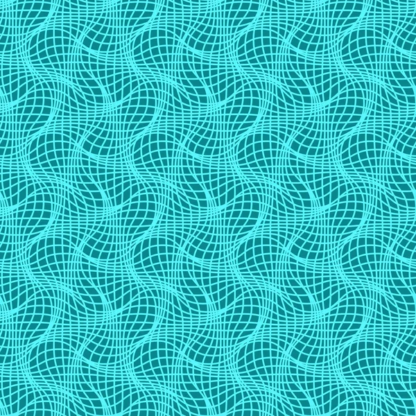 Seamless pattern with wavy mesh — Stock Vector