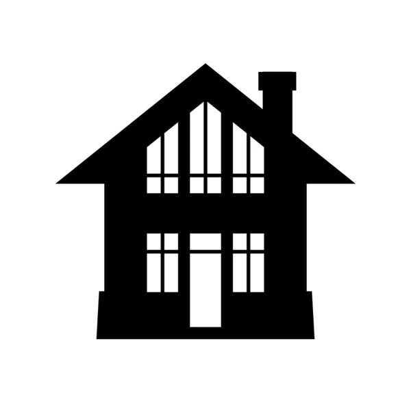 Jednoduchý dům icon Stock Vektory