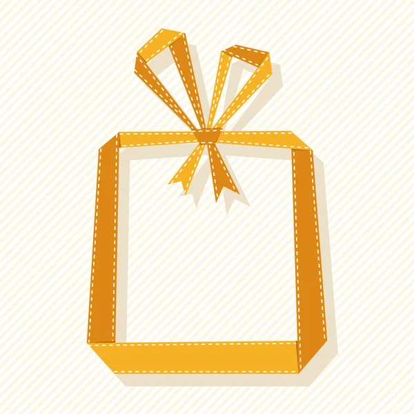 纸丝带礼品的盒 — 图库矢量图片