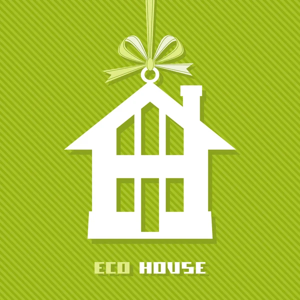 Tag eco maison — Image vectorielle