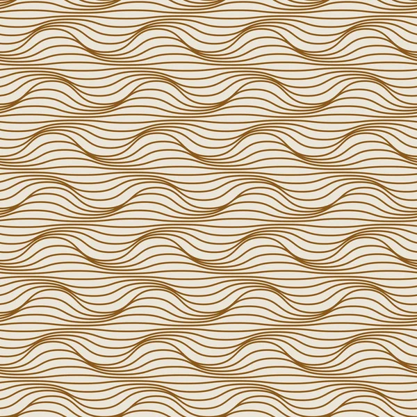 Seamless pattern of wavy lines — Stock Vector