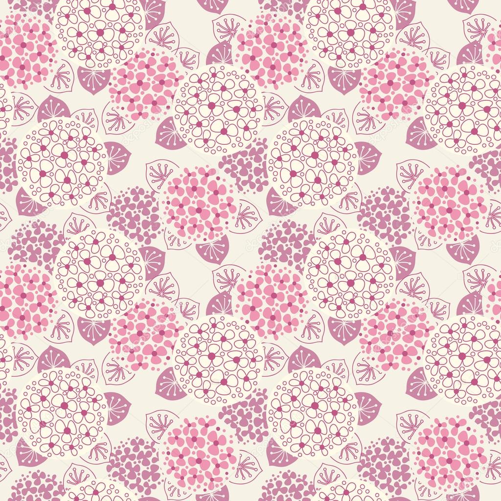 Seamless pink vintage floral pattern