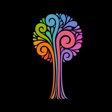 Girdap öğe ağacının kutsal kişilerin resmi