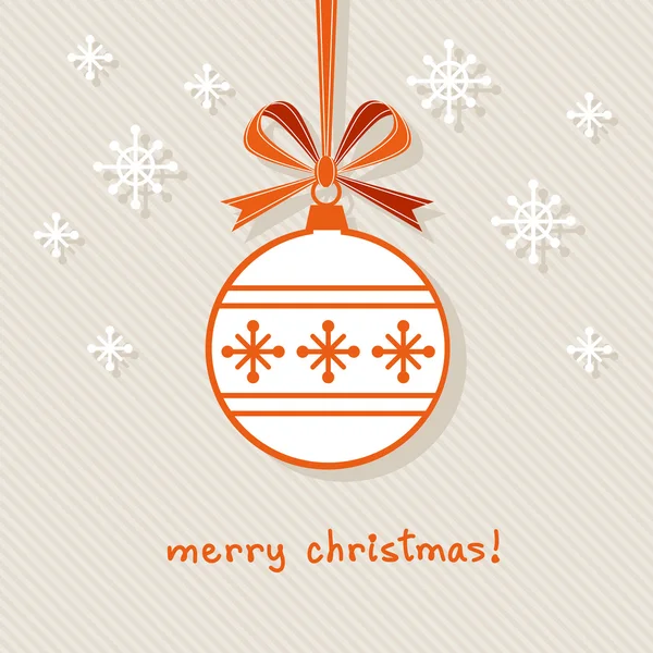 Sfondo di Natale con tag decorazione — Vettoriale Stock